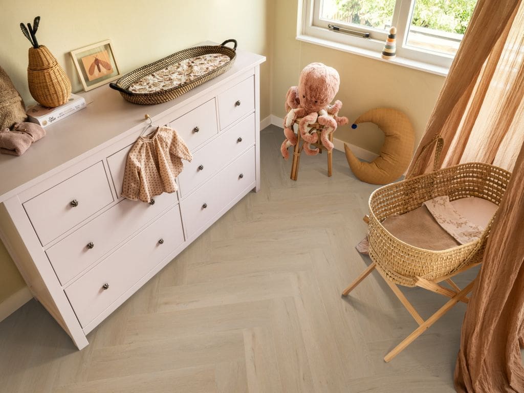 Spigato Vivero visgraat dryback beige