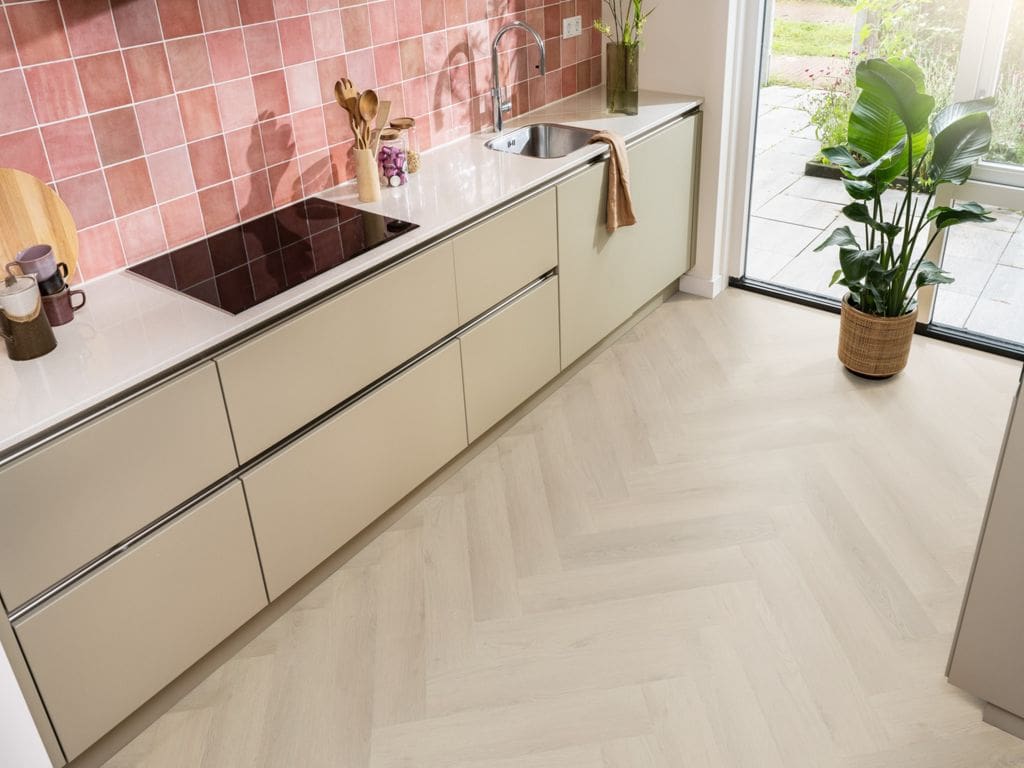 Spigato Navaro visgraat dryback beige