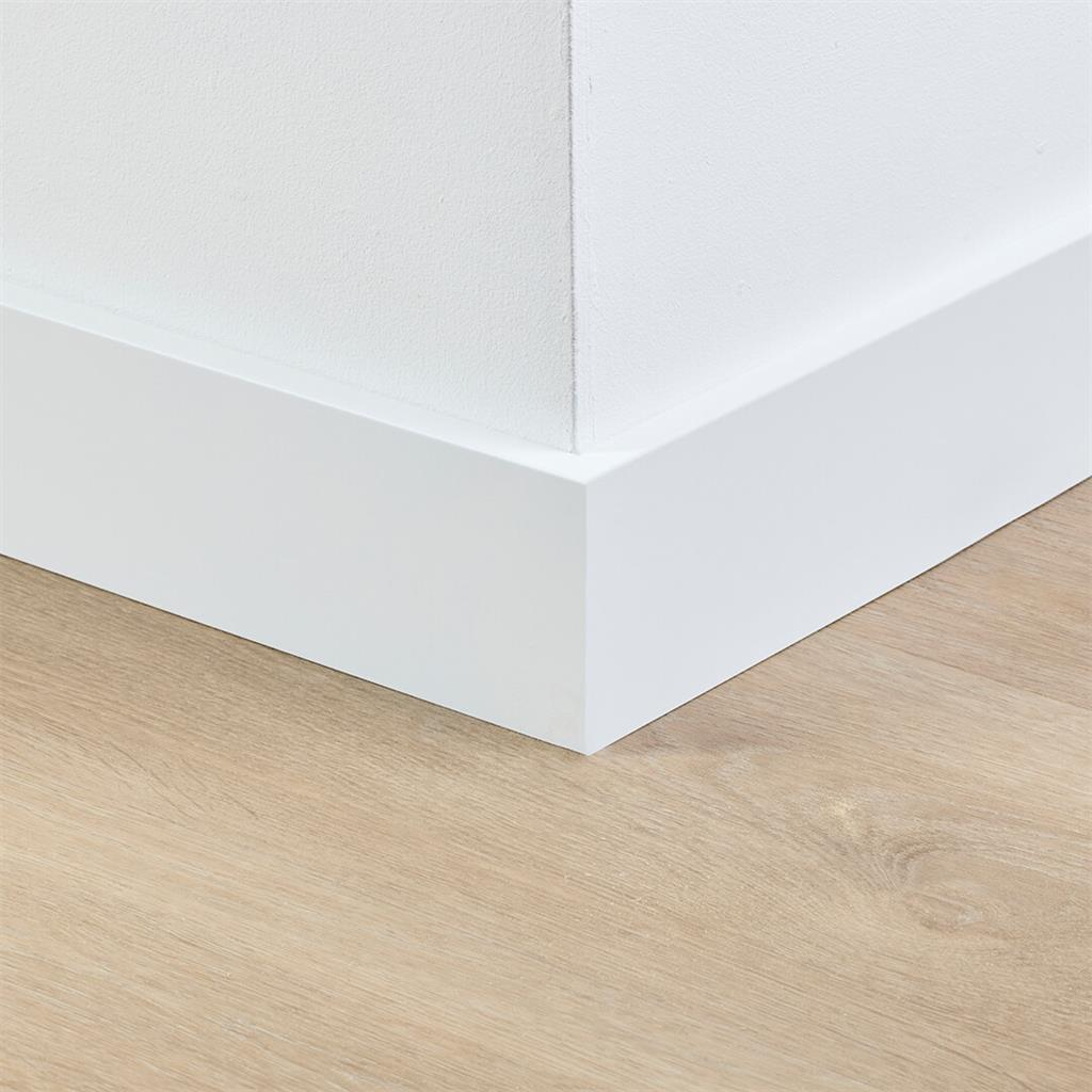 MDF plinten 90x15mm wit gefolied Amsterdam