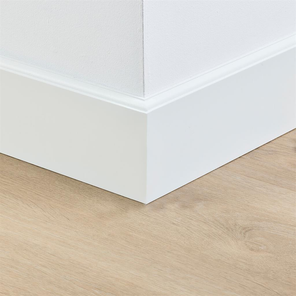 MDF plinten 120x15mm RAL9010 gelakt Praag