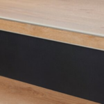 Stootbord pvc ral 9005 zwart steenstructuur - 1