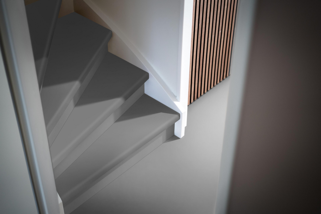 Stootbord pvc ral 9010 wit houtstructuur