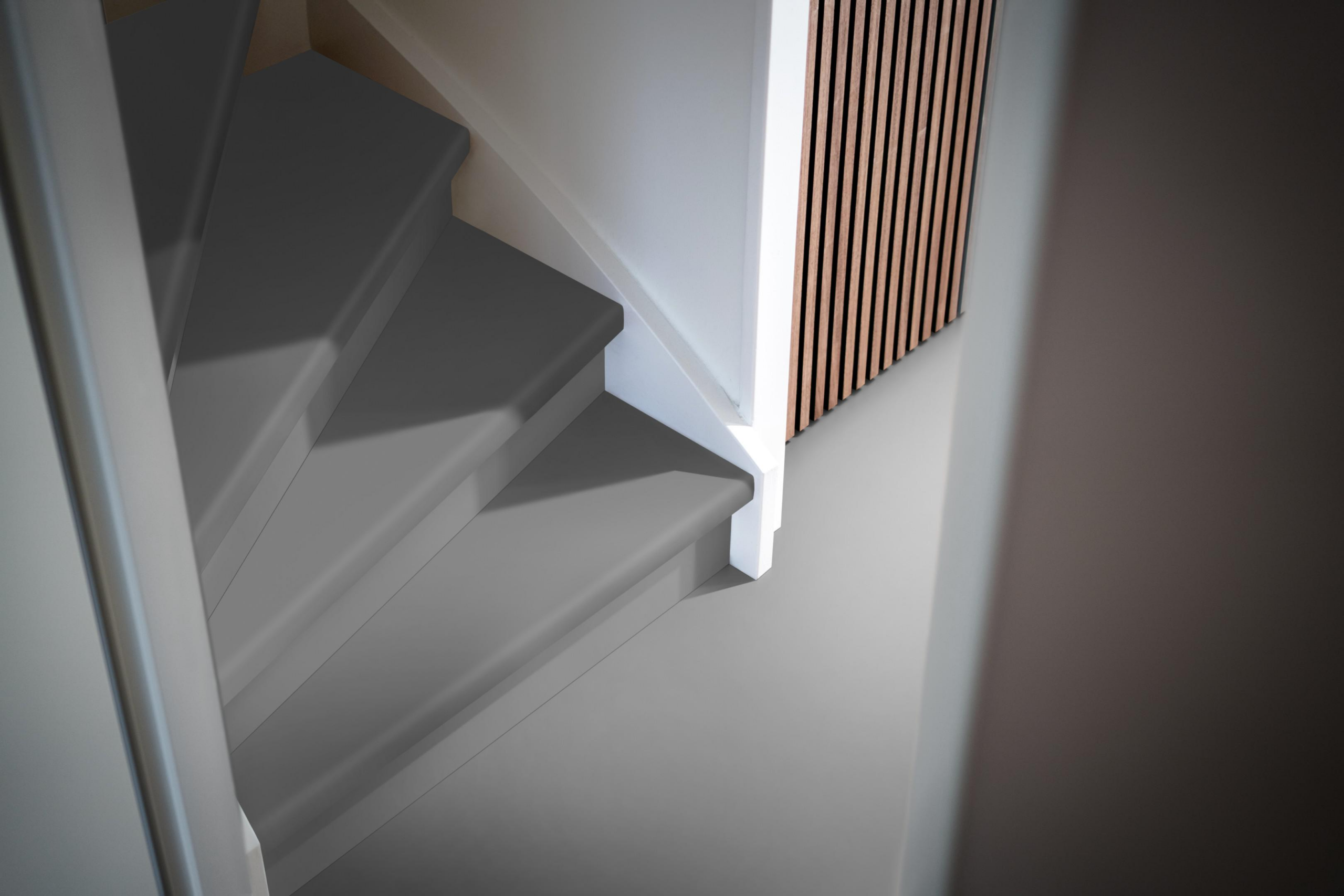 Stootbord pvc ral 9016 wit steenstructuur